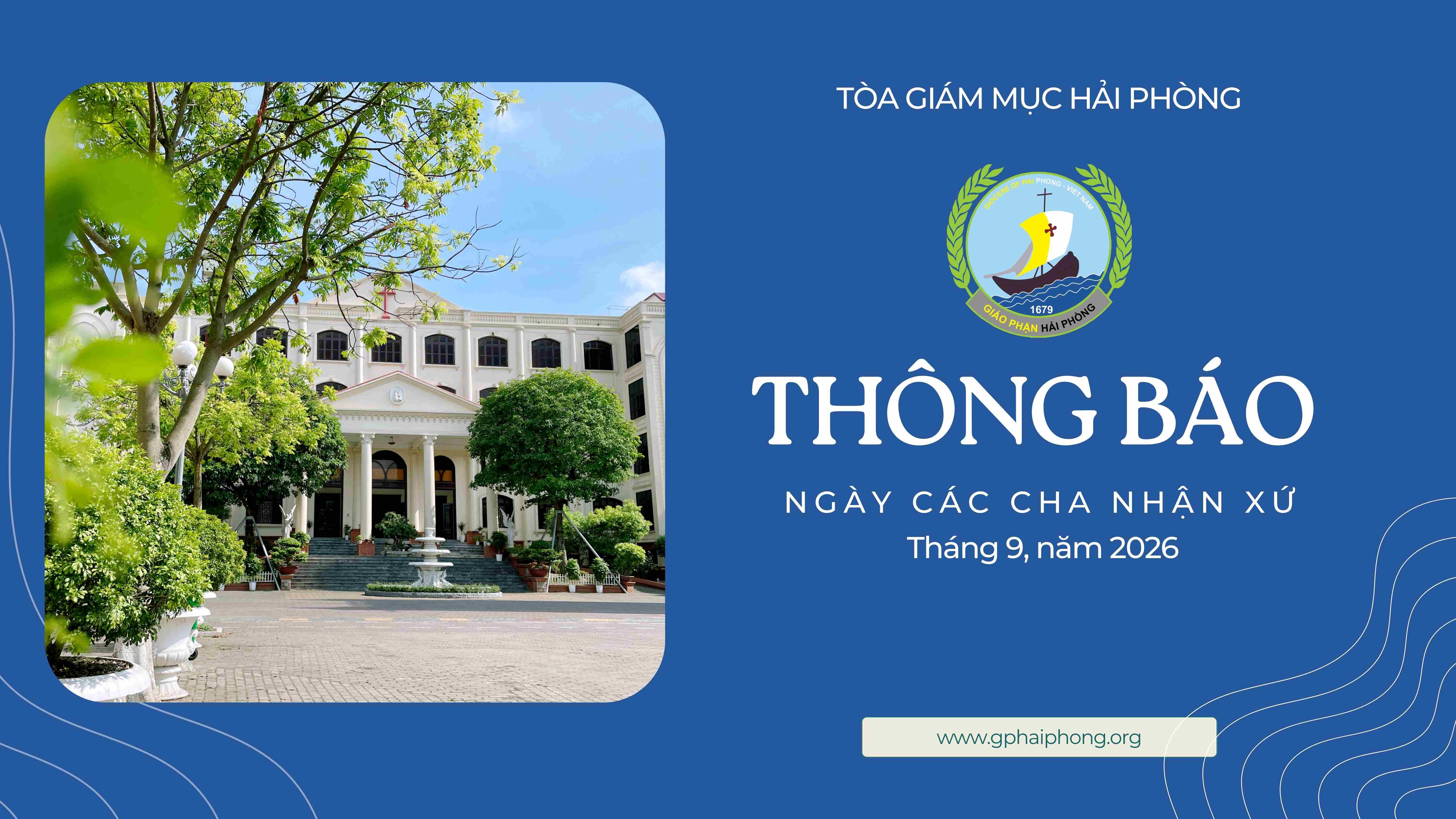 Tòa Giám Mục Hải Phòng: Thông báo ngày các cha nhận xứ